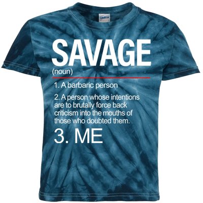 Definition Of Savage Kids Tie-Dye T-Shirt