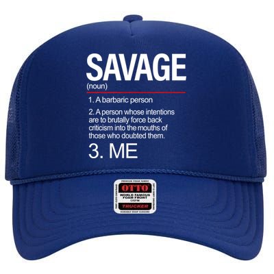 Definition Of Savage High Crown Mesh Back Trucker Hat