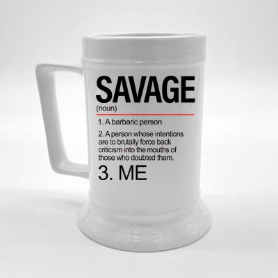 Definition Of Savage Beer Stein