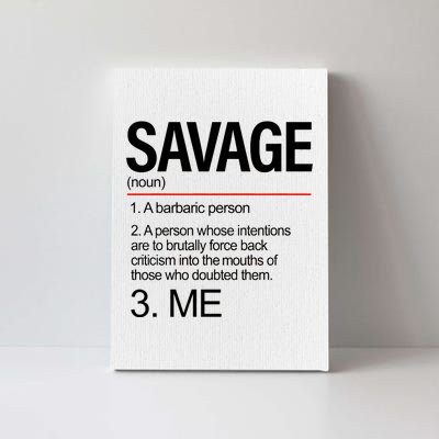 Definition Of Savage Canvas