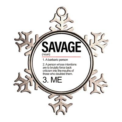 Definition Of Savage Metallic Star Ornament