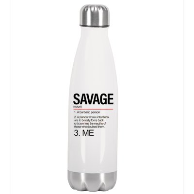 Definition Of Savage Stainless Steel Insulated Water Bottle