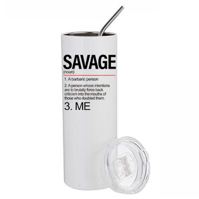 Definition Of Savage Stainless Steel Tumbler