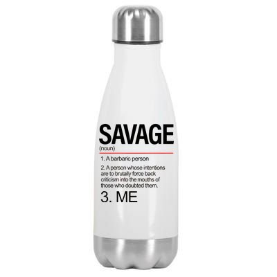 Definition Of Savage Stainless Steel Insulated Water Bottle