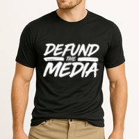 Defund The Media Distressed Performance Shirt