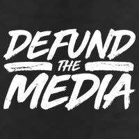 Defund The Media Distressed Golf Towel