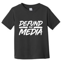 Defund The Media Distressed Toddler T-Shirt