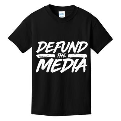 Defund The Media Distressed Kids T-Shirt