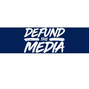 Defund The Media Distressed Bumper Sticker