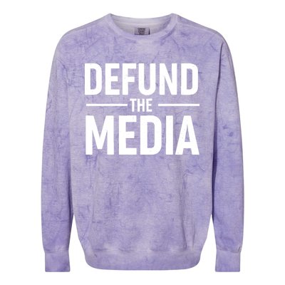 Defund The Media Protest Colorblast Crewneck Sweatshirt