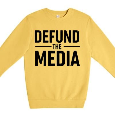 Defund The Media Protest Premium Crewneck Sweatshirt