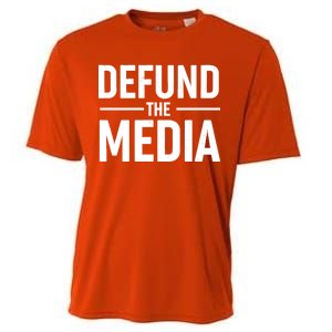 Defund The Media Protest Cooling Performance Crew T-Shirt