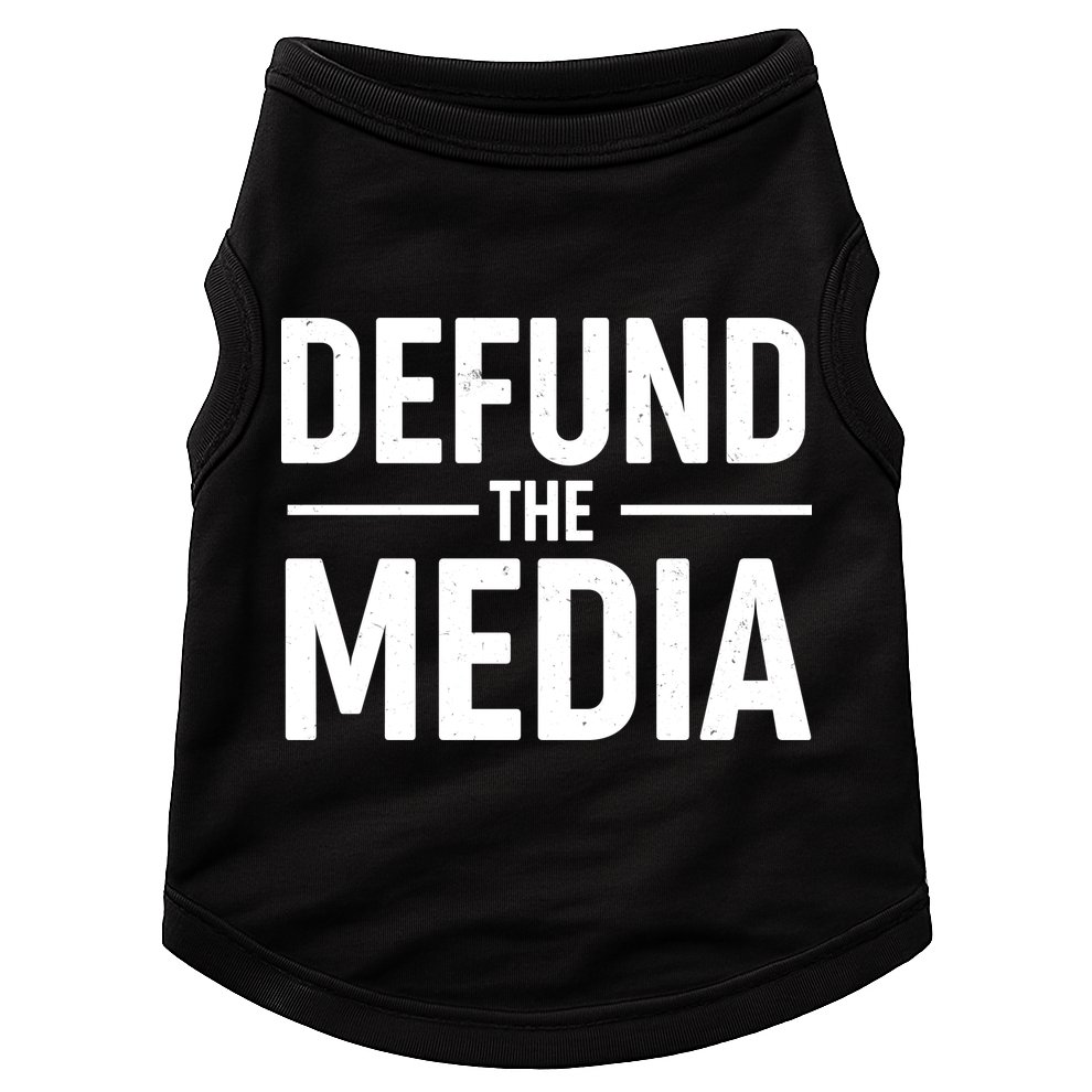 Defund The Media Protest Doggie Tank