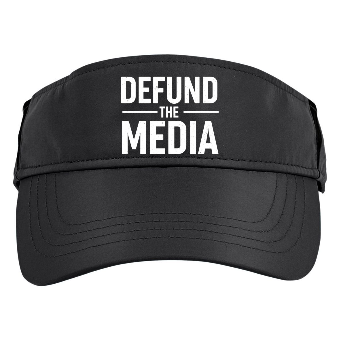 Defund The Media Protest Adult Drive Performance Visor