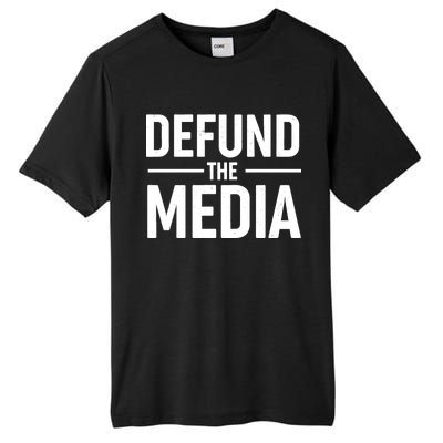 Defund The Media Protest Tall Fusion ChromaSoft Performance T-Shirt