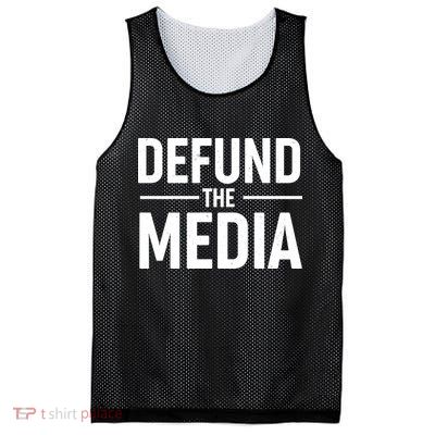 Defund The Media Protest Mesh Reversible Basketball Jersey Tank