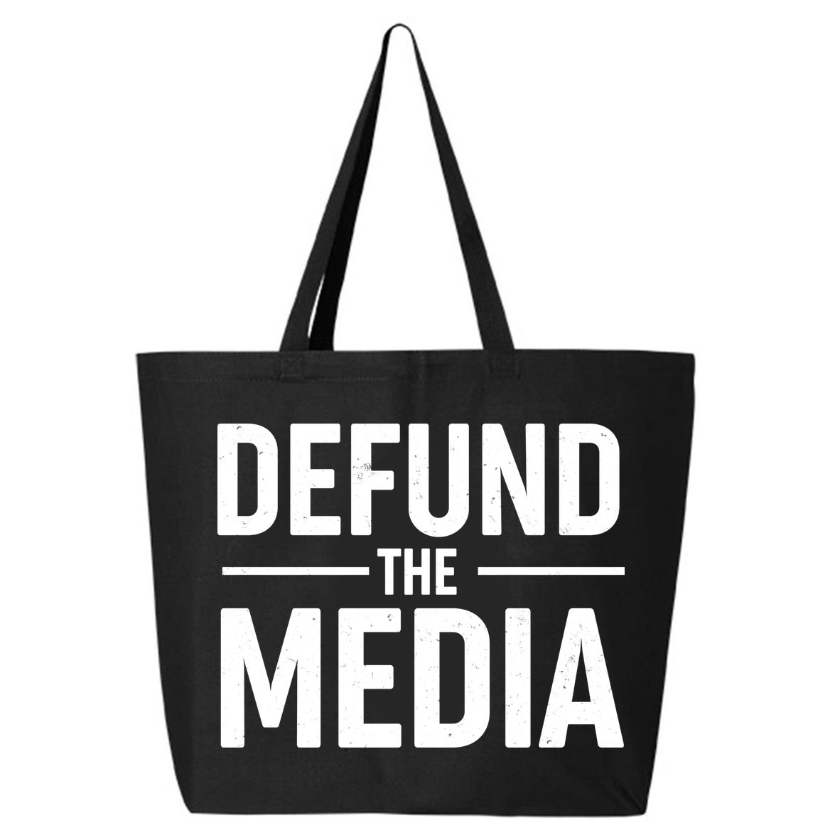 Defund The Media Protest 25L Jumbo Tote