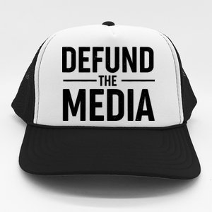 Defund The Media Protest Trucker Hat