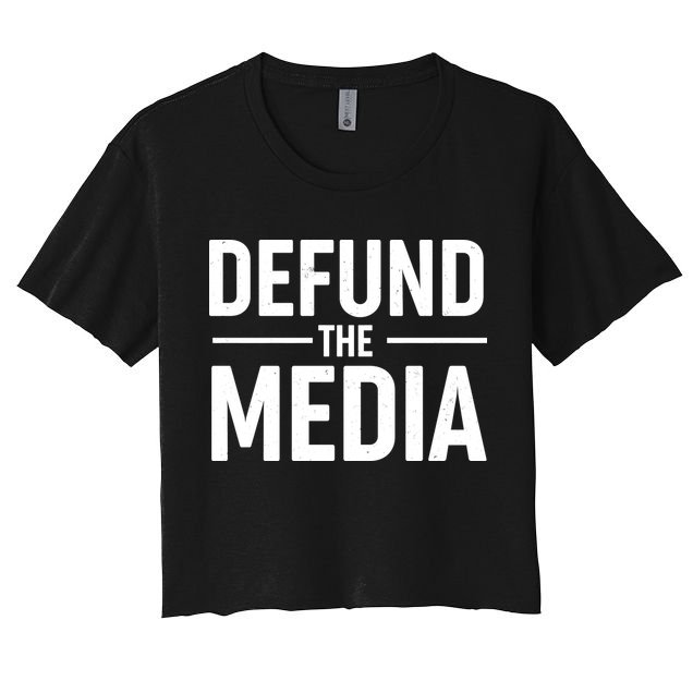 Defund The Media Protest Crop Top