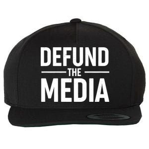 Defund The Media Protest Wool Snapback Cap