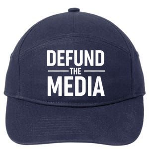 Defund The Media Protest 7-Panel Snapback Hat