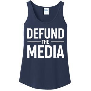 Defund The Media Protest Ladies Essential Tank