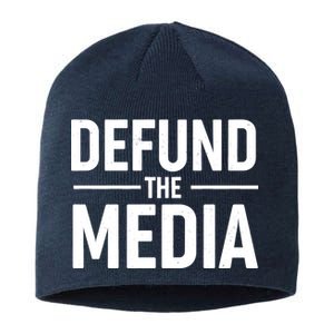 Defund The Media Protest Sustainable Beanie