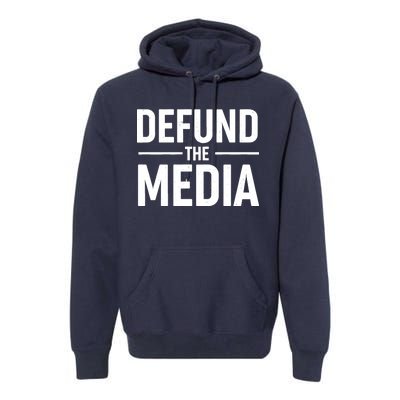 Defund The Media Protest Premium Hoodie