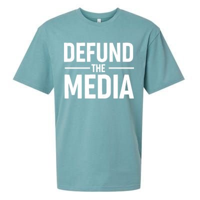 Defund The Media Protest Sueded Cloud Jersey T-Shirt