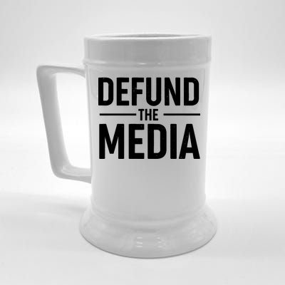 Defund The Media Protest Beer Stein