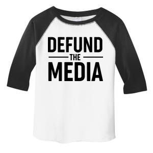 Defund The Media Protest Toddler Fine Jersey T-Shirt