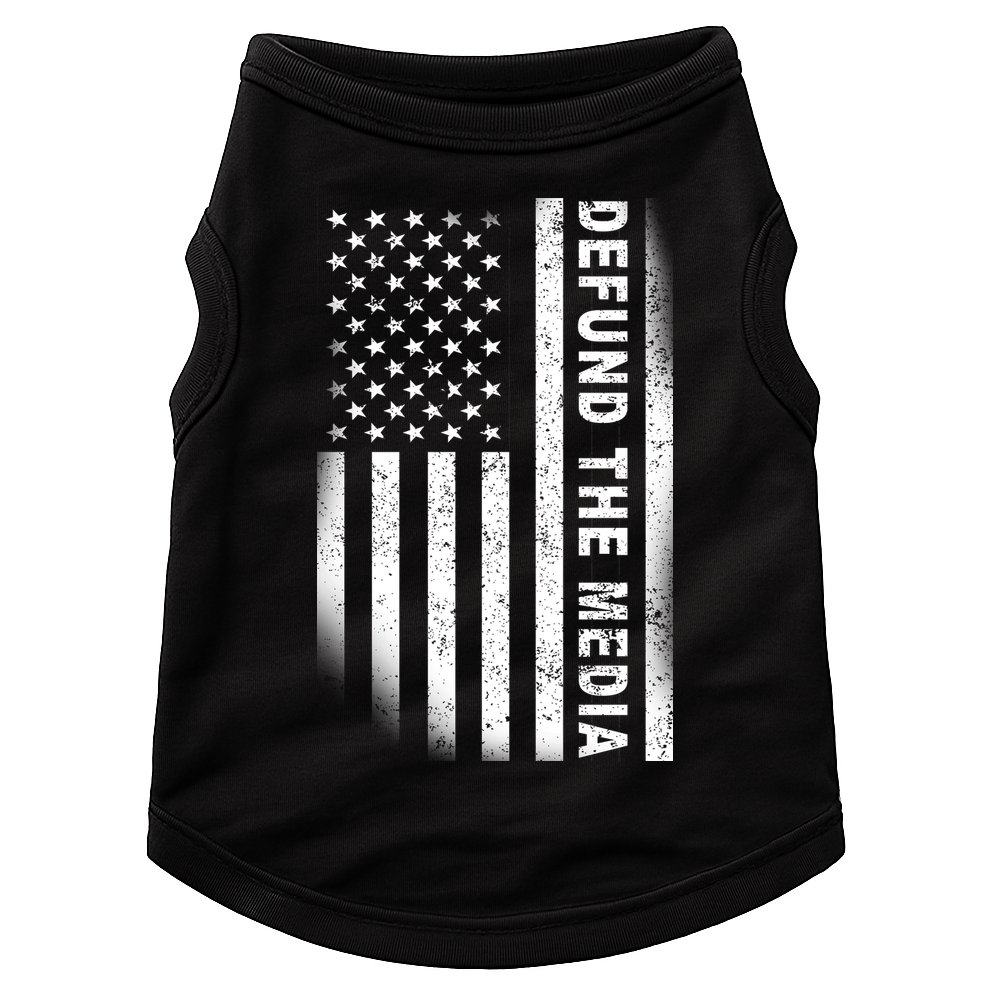 Defund The Media US Flag Doggie Tank