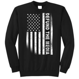 Defund The Media US Flag Sweatshirt