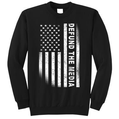 Defund The Media US Flag Sweatshirt