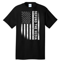 Defund The Media US Flag Tall T-Shirt