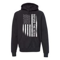 Defund The Media US Flag Premium Hoodie