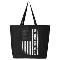 Defund The Media US Flag 25L Jumbo Tote