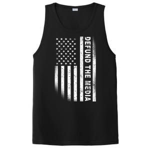 Defund The Media US Flag PosiCharge Competitor Tank