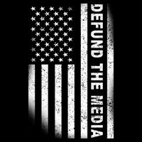 Defund The Media US Flag Tie-Dye T-Shirt