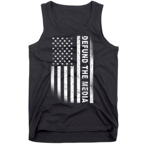 Defund The Media US Flag Tank Top