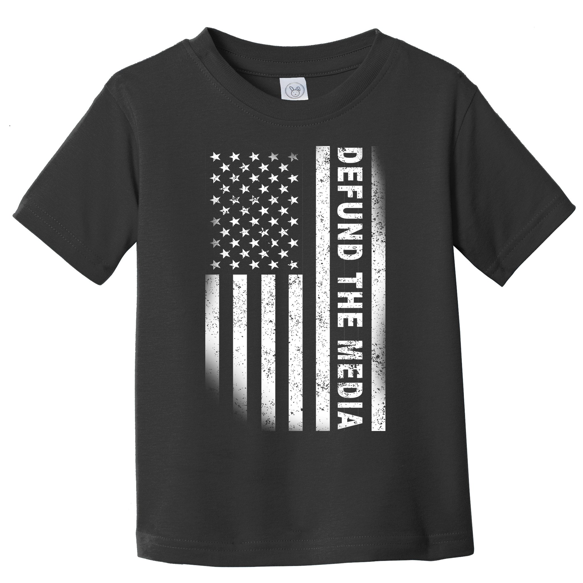 Defund The Media US Flag Toddler T-Shirt