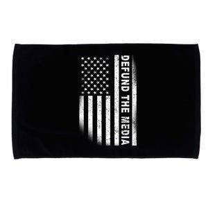 Defund The Media US Flag Microfiber Hand Towel