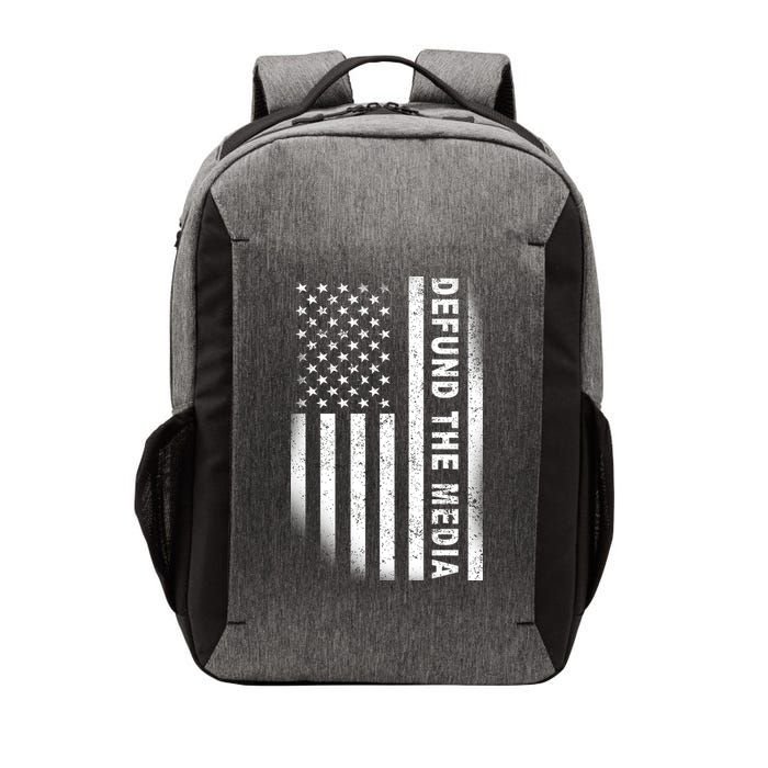 Defund The Media US Flag Vector Backpack