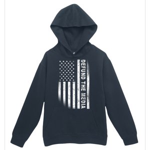 Defund The Media US Flag Urban Pullover Hoodie