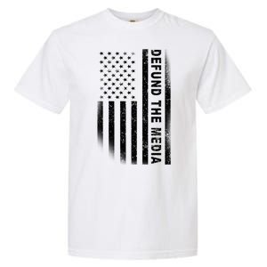 Defund The Media US Flag Garment-Dyed Heavyweight T-Shirt