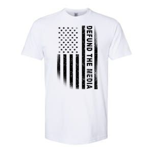 Defund The Media US Flag Softstyle CVC T-Shirt