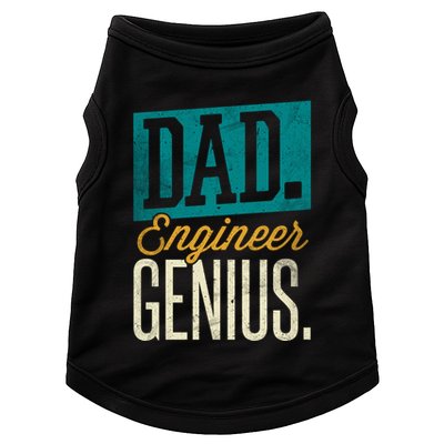 Dad Engineer Genius Engineer Dads Engineer Husbands Meaningful Gift Doggie Tank