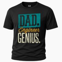 Dad Engineer Genius Engineer Dads Engineer Husbands Meaningful Gift Performance Shirt