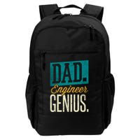 Dad Engineer Genius Engineer Dads Engineer Husbands Meaningful Gift Backpack
