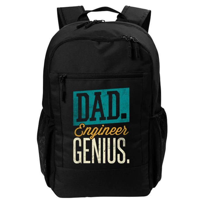Dad Engineer Genius Engineer Dads Engineer Husbands Meaningful Gift Backpack